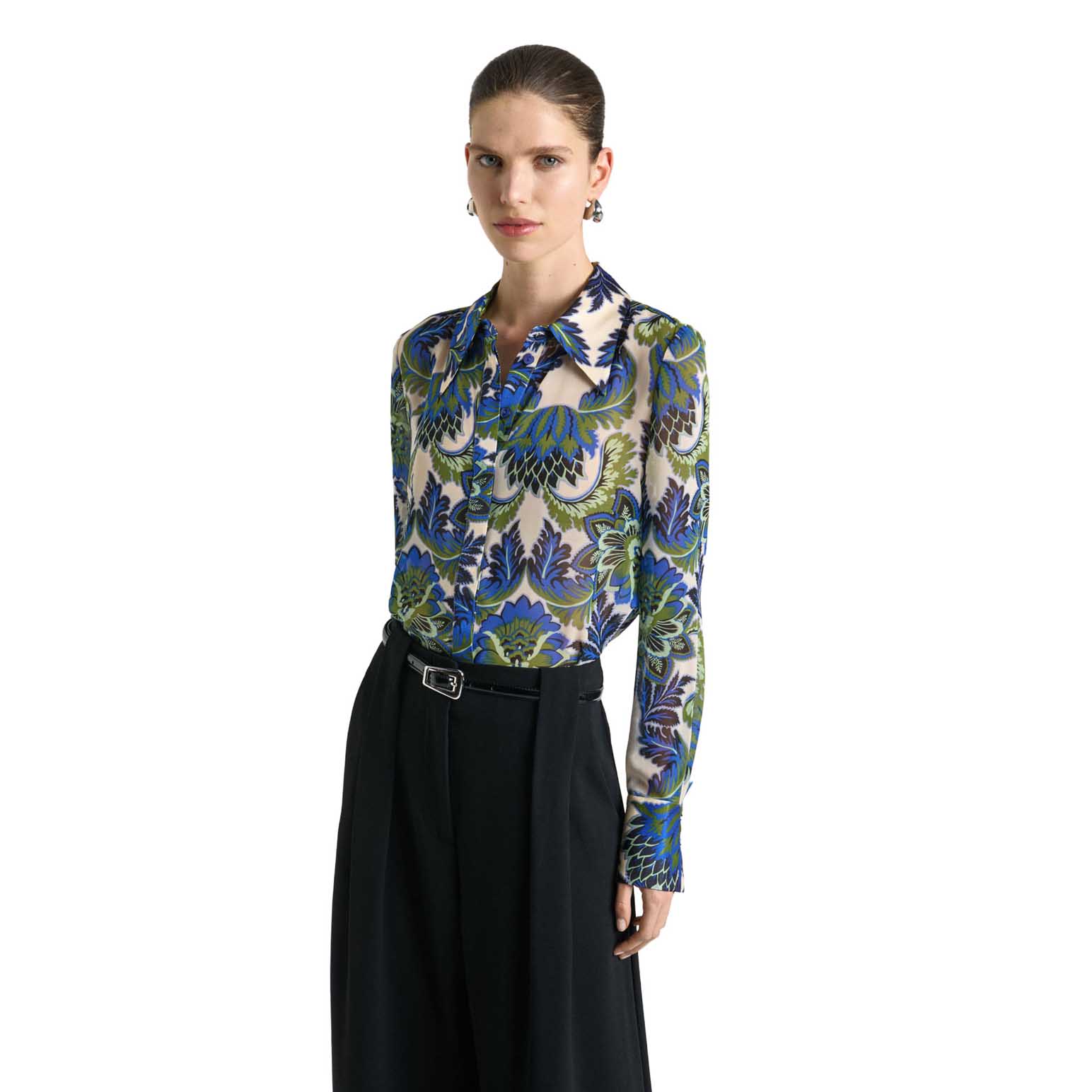 Cue Mirage Satin Shirt